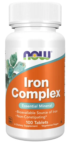 NOW Iron Complex 100 tabs.