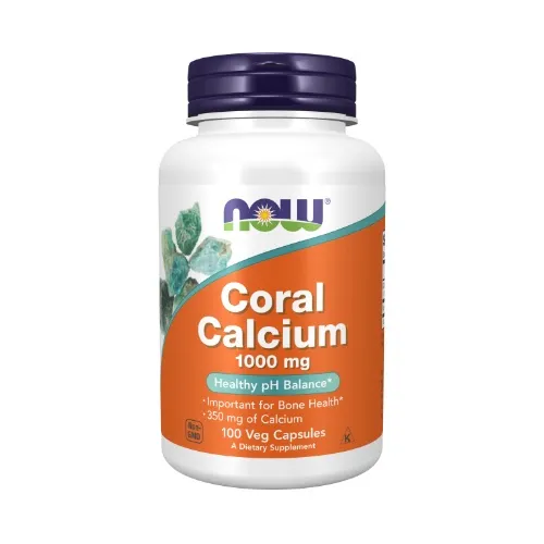 NOW Coral Calcium 1000mg 100 Kapsulių