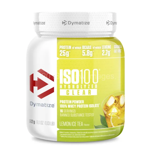 Dymatize ISO 100 Hydrolyzed Clear Whey protein 512g skonis - Persikų