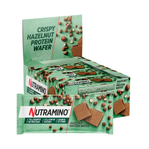 Nutramino vafliukai 12 x 39g skonis - Lazdyno riešutų