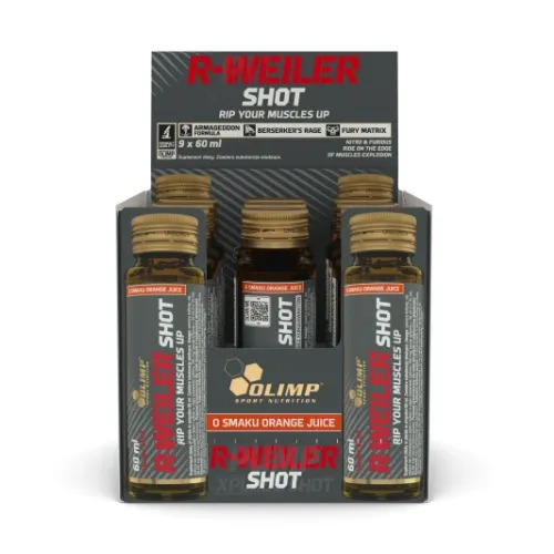 Olimp R-Weiler Shots 9 x 60ml skonis - Apelsinų