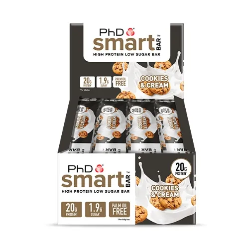 PhD® Smart Bar Batonėlis 12 x 64g skonis - Sūdytos karamelės
