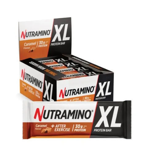 Nutramino XL Proteino Batonėliai 16 x 74g skonis - Karamelės
