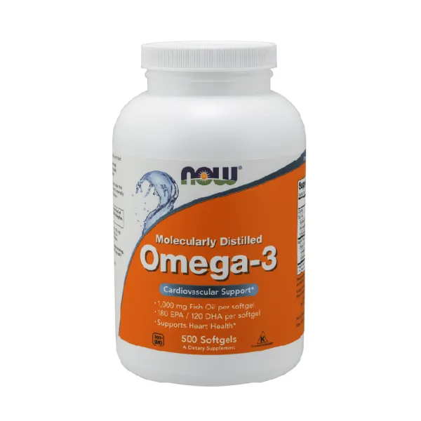 NOW Omega 3 1000mg 500 Soft Gels