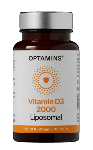 Maisto papildas OPTAMINS Vitaminas D3 Liposomal 2000IU kapsulės N60