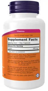 NOW Inositol 500mg 100 kaps.