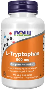 NOW L-Tryptophan 500mg 60 veg, kaps.