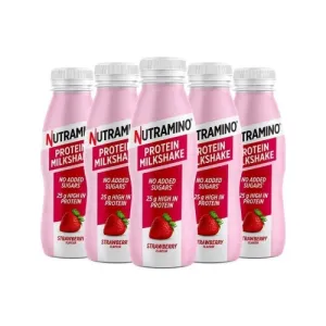 Nutramino Protein Milkshake 12 x 330ml skonis - Braškių